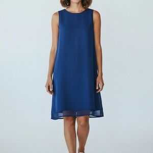Nicobar Short Racerback Dress in Indigo Blue